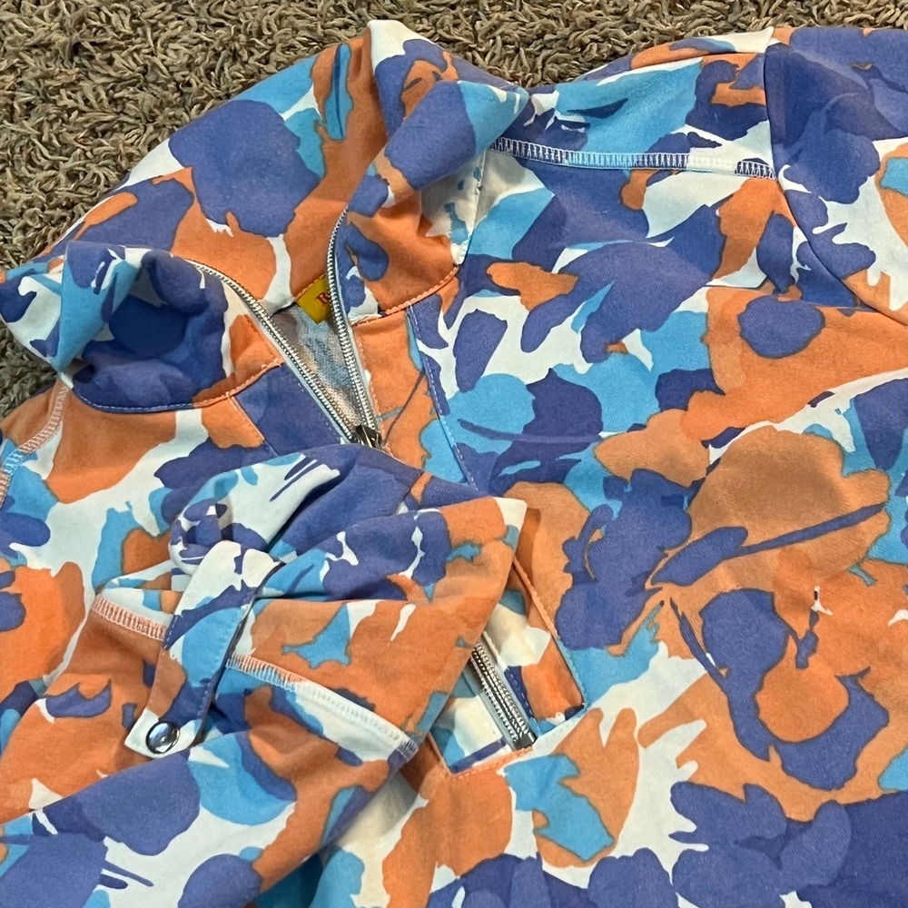 Ruby Rd Quarter Zip Pullover Floral Abstract Prin… - image 2